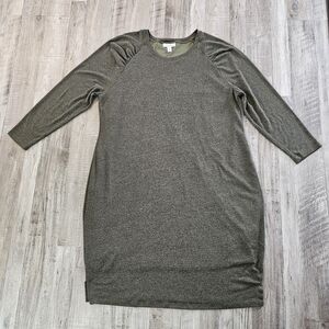 Motherhood Maternity Olive and Gray Knit Top